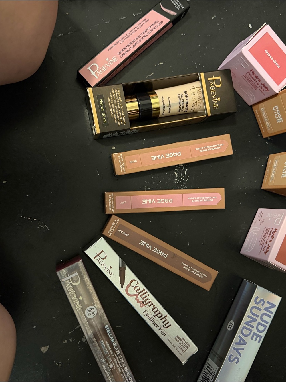 Page VINE Liquid Foundation & Lip Collection - Pink and Nude Shades